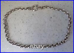 Collier maille Jaseron en argent massif 3 poinçons 925 Minerve fabricant 43 cm