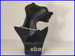 Collier vintage en argent massif poinçonné- maillons épais- poids 63,12g