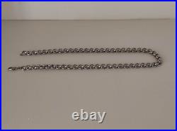 Collier vintage en argent massif poinçonné- maillons épais- poids 63,12g