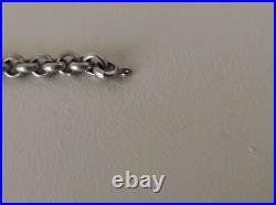 Collier vintage en argent massif poinçonné- maillons épais- poids 63,12g