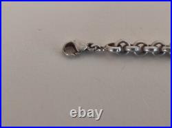 Collier vintage en argent massif poinçonné- maillons épais- poids 63,12g
