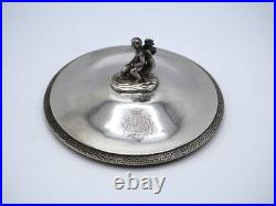 Coucercle En Argent Massif Poincon Vieillard Paris 1819 Armoiries Dauphin