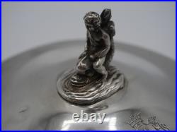 Coucercle En Argent Massif Poincon Vieillard Paris 1819 Armoiries Dauphin