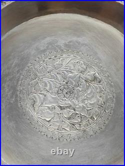 Coupe Sur Piédouche Métal Argenté Ou Argent Bas Titre Poinçon À Identifier Chine Coupe Sur Piédouche Métal Argenté Ou Argent Bas Titre Poinçon À Identifier Chine