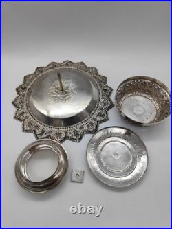 Coupe Sur Piédouche Métal Argenté Ou Argent Bas Titre Poinçon À Identifier Chine Coupe Sur Piédouche Métal Argenté Ou Argent Bas Titre Poinçon À Identifier Chine
