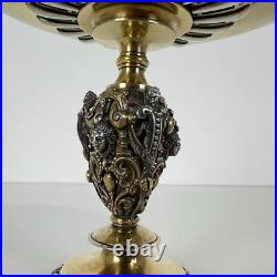 Coupe Tazza argent minerve vermeil, XIXème Neo Renaissance poinçon à déchiffrer