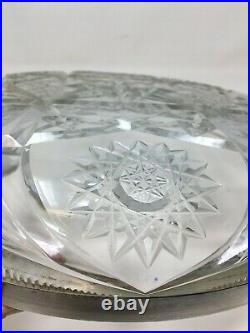 Coupe Vide Poche Cristal Argent Massif Poinçon Minerve Lauraine Crystal Silver