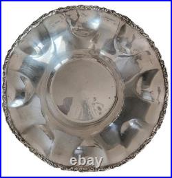 Coupe centre de table argent massif Sterling 925 370g Poinçon authentique