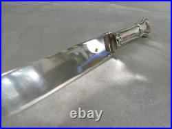 Couteau De Table A Fruit Lame Manche Argent Massif Poinçon Minerve Knife