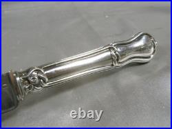 Couteau De Table A Fruit Lame Manche Argent Massif Poinçon Minerve Knife