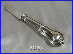 Couteau De Table A Fruit Lame Manche Argent Massif Poinçon Minerve Knife