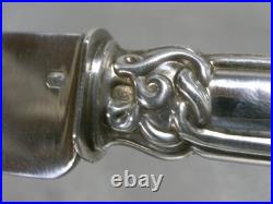 Couteau De Table A Fruit Lame Manche Argent Massif Poinçon Minerve Knife