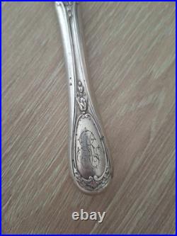 Couteau Dessert Argent Massif Minerve Poinçon Maître E. C 19e Art de la Table
