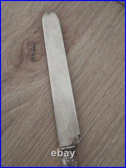 Couteau Dessert Argent Massif Minerve Poinçon Maître E. C 19e Art de la Table