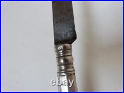 Couteau argent massif XVIIIeme crosse France Flandres poinçon