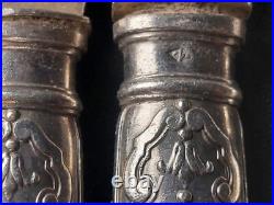 Couteaux a fruits x 12 Argent massif (lame et manche) poinçon Minerve XIXème Couteaux a fruits x 12 Argent massif (lame et manche) poinçon Minerve XIXème