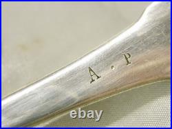 Couvert Cuillère Argent Massif Poinçon Vieillard Silver Uni Plat Spoon
