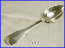 Couvert Cuillère Argent Massif Poinçon Vieillard Silver Uni Plat Spoon