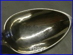 Couvert Cuillère Argent Massif Poinçon Vieillard Silver Uni Plat Spoon