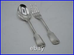 Couvert De Bapteme Argent Massif Origine France Poincon Minerve Coquille