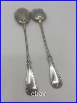 Couvert De Service A Salade Argent Massif Poincon Minerve 1 Er Titre