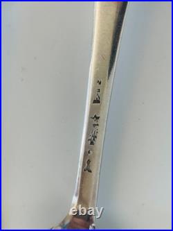 Couvert en argent massif (poinçon de Jurande Angers, 1762) modèle uniplat, 958e