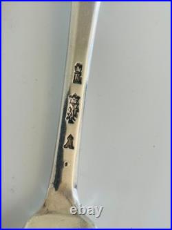 Couvert en argent massif (poinçon de Jurande Angers, 1762) modèle uniplat, 958e