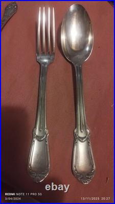 Couverts Décors Empire ARGENT MASSIF POINCONS Minerve 140grs