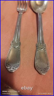 Couverts Décors Empire ARGENT MASSIF POINCONS Minerve 140grs