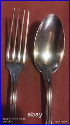 Couverts Décors Empire ARGENT MASSIF POINCONS Minerve 140grs