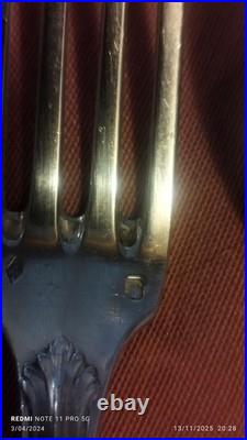 Couverts Décors Empire ARGENT MASSIF POINCONS Minerve 140grs