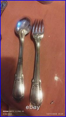 Couverts Décors Empire ARGENT MASSIF POINCONS Minerve 140grs