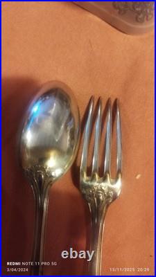 Couverts Décors Empire ARGENT MASSIF POINCONS Minerve 140grs