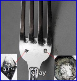 Couverts En Argent Massif Poinçon Minerve 1er titre époque XIXème poids 100 G