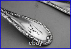 Couverts En Argent Massif Poinçon Minerve 1er titre époque XIXème poids 100 G