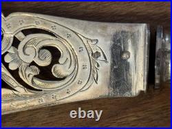 Couverts de Service Poisson Argent Massif 19 Eme Siècle Poinçon Minerve