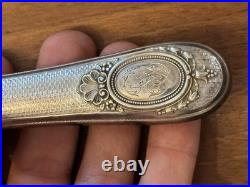 Couverts de Service Poisson Argent Massif 19 Eme Siècle Poinçon Minerve