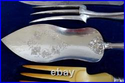 Couverts de service style Louis XVI argent massif poinçon Minerve Couverts de service style Louis XVI argent massif poinçon Minerve