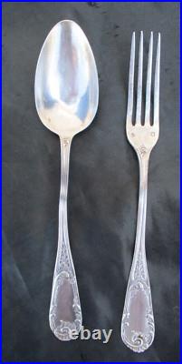 Couverts enfant argent massif cuillere argent fourchette argent poinçon minerve