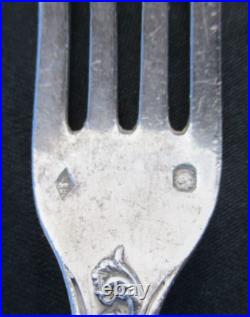 Couverts enfant argent massif cuillere argent fourchette argent poinçon minerve