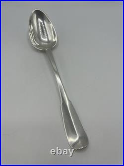 Cuillere A Ragout Argent Massif Poincon Coq Paris 1809 Modele Uni-plat
