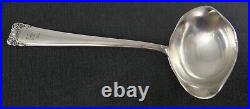 Cuillère À Sauce En Argent Massif Poinçon 800 Époque 1930 Art Déco