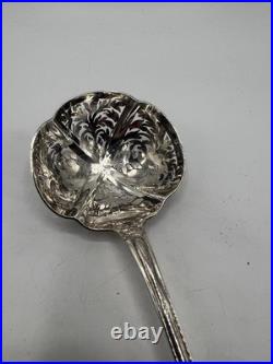 Cuillere A Sucre Saupoudreuse Argent Massif Poincon Minerve Armoiries