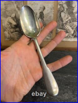 Cuillère Argent Massif XVIII Eme Poinçon & Armorie Silver 18 th Spoon