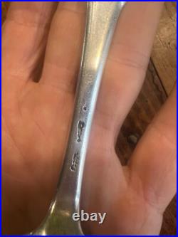 Cuillère Argent Massif XVIII Eme Poinçon & Armorie Silver 18 th Spoon