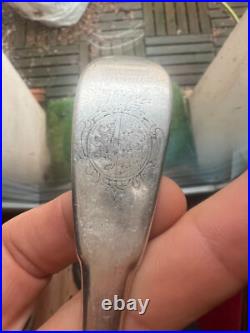 Cuillère Argent Massif XVIII Eme Poinçon & Armorie Silver 18 th Spoon