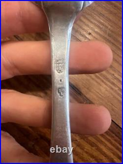 Cuillère Argent Massif XVIII Eme Poinçon & Armorie Silver 18 th Spoon