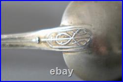 Cuillère En Argent Massif Poinçon 800 Époque 1900 Art Nouveau