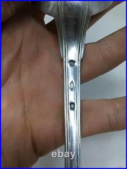 Cuillère a Ragoût Argent Massif Poinçon Vieillard Antique Silver Spoon 119 gr