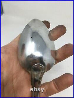 Cuillère a Ragoût Argent Massif Poinçon Vieillard Antique Silver Spoon 119 gr